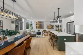 Expansive main floor, open floor plan