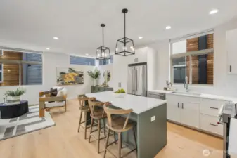 Brand new kitchen remodel and eat-in island