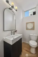 Powder room on the main floor