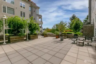 Courtyard for all to relax in.