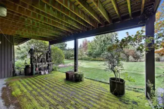 Patio from downstairs.