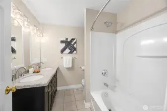 Hall bathroom on main level