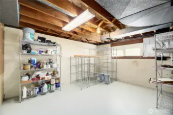 Storage room- a great option for additional bedroom or office.