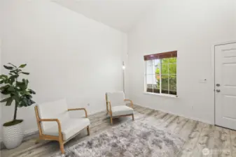 Welcoming Entry With Vaulted Ceiling