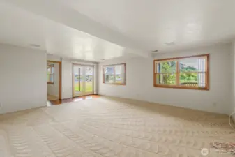 Family room with back patio access