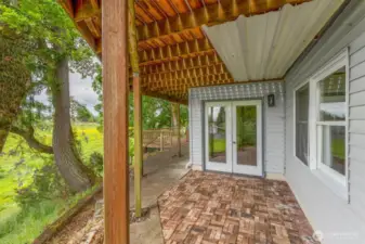 Lower level patio