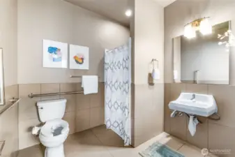 Air BnB/Commercial space bathroom. ADA compliant