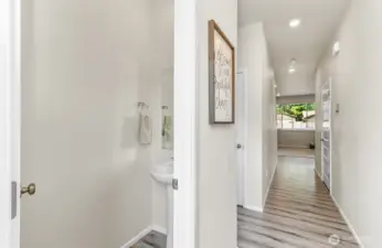 Come on in ..... light and bright and beautiful floors !
