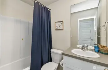 full bathroom located by bedroom 1 & 2