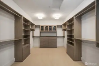 Primary walk-in closet