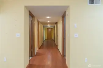 Downstairs hallway.