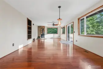 Open Layout Dining & Living Room