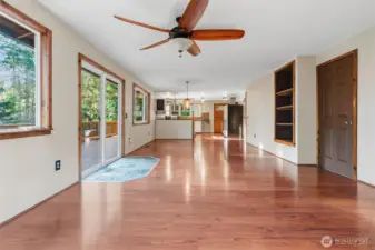 Open Layout Dining & Living Room