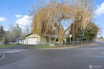 View from the road facing front of the house