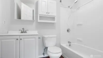 Ensuite bathroom off primary bedroom