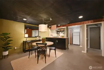 Think industrial-chic.