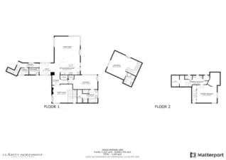 Floor plans show location of bedrooms.