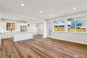 Entertaining is a breeze with the fully open concept main level.