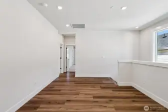 Loft area looking towards entry to the primary bedroom