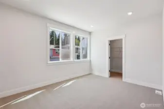 4th bedroom features a walk-in closet and can easily function as a sizable bonus room.