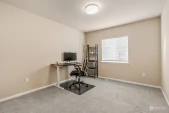 Third bedroom can be utilized as a guest room or home office.