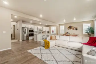 This home is ideal for entertaining!  The kitchen provides options for eating spaces - sit at the bar for quick meals or relax in the dining area.