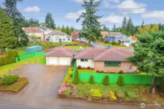 Adorable brick rambler with huge yard