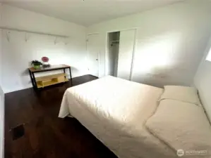 2nd bedroom has updated floorings