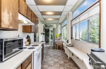 Wall of windows unit 3 Kitchen