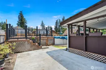 An additional hardscape patio.
