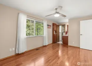 Primary Bedroom has it's own bath attached