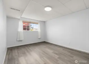 4th Bedroom, in the lower level has new flooring