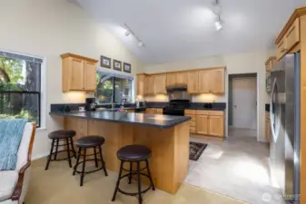 Bar in kitchen