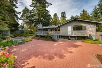 Looking to the back of the home