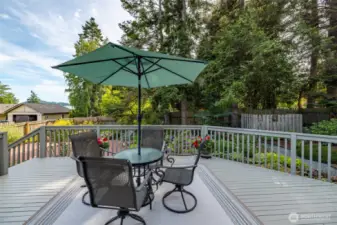 Spacious deck for entertaining or relaxing