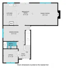 Main Level Floor Plan