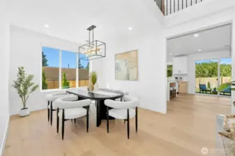 Dining opens to Kitchen / Family Room