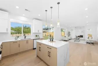 Open Kitchen and Family Room