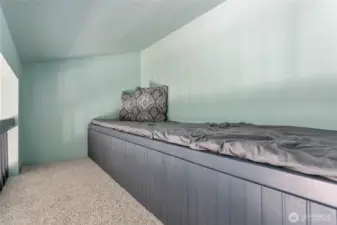 Bonus bed space above primary bedroom.