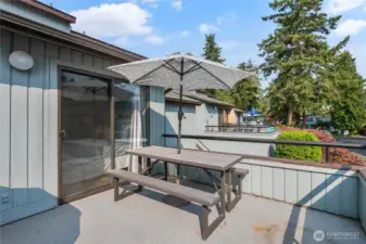 South facing larger deck