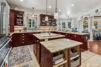 All new appliances featuring new backsplash , custom cabnetry