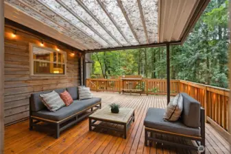 Charming Covered Front Porch, Perfect For Dining Al Fresco!