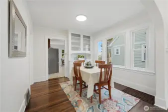 Dining Room with Built in Hutch