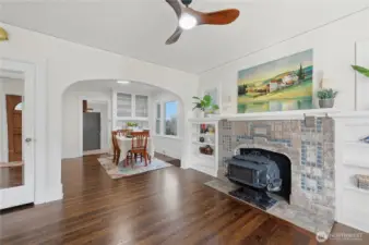 Looking from the Front through to the Dining Room