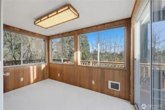 Bonus Room off of Kitchen Opens to Back Deck Area