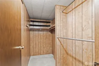 Primary walk-in closet