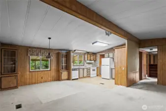 Dining room + Kitchen