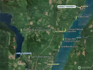 Relation of subject proprety to recreational options.