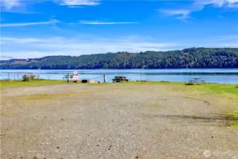 View from within the gate.