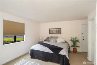 The third bedroom has an outside entrance, lovely bathroom.